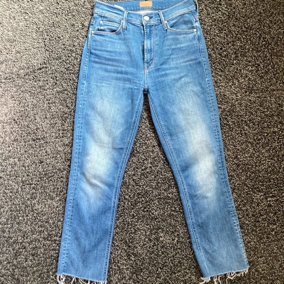 MOTHER Dazzler Straight Leg Ankle Jeans in Birds Of Paradise size 25 - Picture 7 of 11